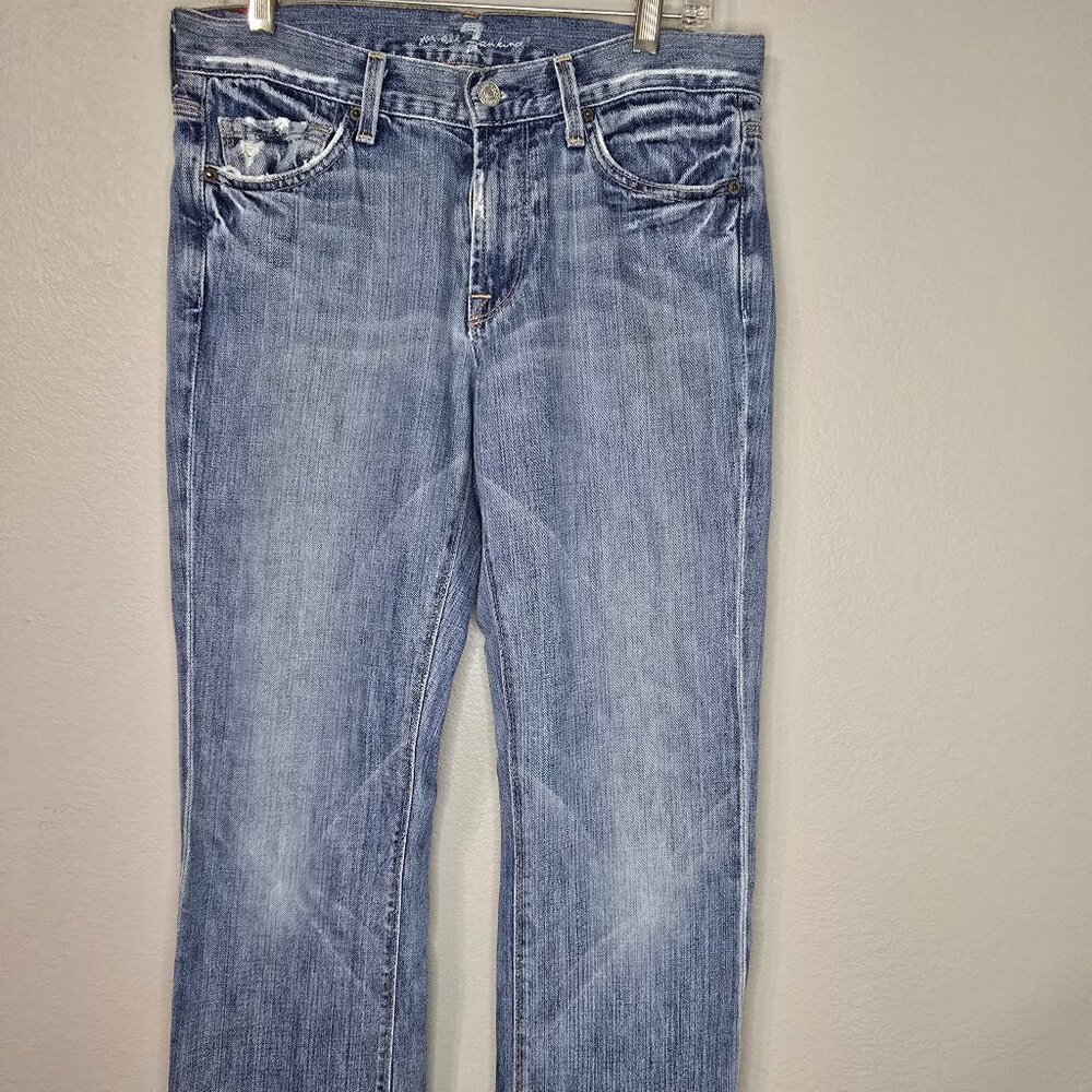 7 for all Mankind Mens Slimmy fit straight leg jeans size 30x31 medium wash BH